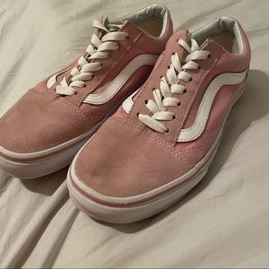 pale pink old skool skater vans